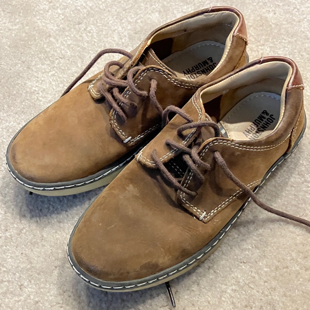 Johnston & Murphy Tan Leather Oxfords